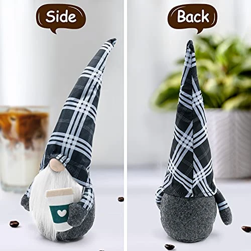 Coffee Gnomes Coffee Bar Decor Gnomes Swedish Tomte Coffee Station Collectible Figurines Plush Coffee Table Decor For Living Room Kitchen 5 Coffee Gnomes Coffee Bar Decor Gnomes Swedish Tomte Coffee Station Collectible Figurines Plush Coffee Table Decor For Living Room Kitchen - Image 3