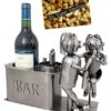 BRUBAKER Wine Bottle Holder 'Couple In Bar' - Table Top Metal Sculpture - With Greeting Card 2 BRUBAKER Wine Bottle Holder 'Couple In Bar' - Table Top Metal Sculpture - With Greeting Card -Amazon Store 51wZY9AucPL