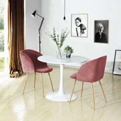 EGGREE Mid-Century Modern Accent Living Room Chair Upholstered Velvet Armchair Kitchen Dining Chair With Solid Steel Leg For Living Room Bedroom Reception Room Accent Furniture,Rose Pink 16 EGGREE Mid-Century Modern Accent Living Room Chair Upholstered Velvet Armchair Kitchen Dining Chair With Solid Steel Leg For Living Room Bedroom Reception Room Accent Furniture,Rose Pink -Amazon Store 51wZfBuR3bL