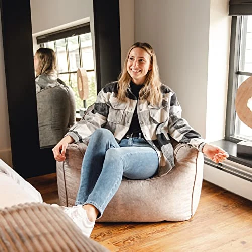 Big Joe Hug Bean Bag Chair, Gray Hyde, 3ft 7 Big Joe Hug Bean Bag Chair, Gray Hyde, 3ft - Image 5