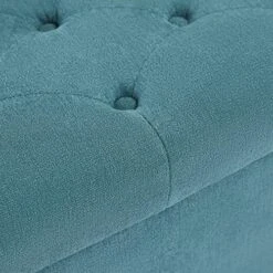 HUIMO Button-Tufted Ottoman With Storage In Upholstered Fabrics, Large Storage Bench For Bedroom, Living Room, Entryway, Storage Ottoman Bench With Safety Hinge Hold Up To 300lbs(Dark Teal) 19 HUIMO Button-Tufted Ottoman With Storage In Upholstered Fabrics, Large Storage Bench For Bedroom, Living Room, Entryway, Storage Ottoman Bench With Safety Hinge Hold Up To 300lbs(Dark Teal) -Amazon Store 51wctuXPmPL