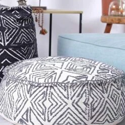 Mandala Life ART Bohemian Pouf Cube Cover- 20 Inches –Luxury, Artisan Room Decor Pouffe - Boho Chic Seating Area Ottoman -Amazon Store 51wpSMWaRqL. AC
