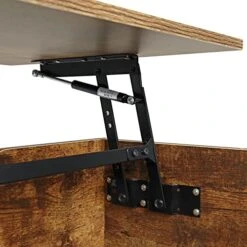 Coffee Table With Storage, Rustic Coffee Table, Wood Lift Top Coffee Table With Charging Station Sofa Table With Metal Frame And And Adjustable Feet, Large Storage Space, Easy Assembly, Rustic Brown -Amazon Store 51wtY2JV8PL