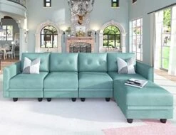 LLappuil Modular Sectional Couch With Reversible Chaise, Modern L Shaped Sofa Left/Right Corner Couch Modular Sofa With Storage Seat, Denim Blue -Amazon Store 51xLVZIXL0L. AC 1