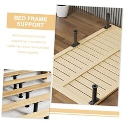 Veemoon 2pcs Bed Support Frame Adjustable Bed Frames Bed Stabilizer Bed Frame Support Leg Adjustable Bed Parts Telescopic Black Plastic Steel Bracket Bed Feet -Amazon Store 51xlmEA5dHL