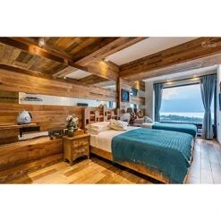 GENERIC Rustic Look Naturally Reclaimed Wood Panels 6pc Brown