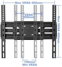 VideoSecu MW340B2 TV Wall Mount Bracket For Most 32-65 Inch LED, LCD, OLED, UHD Plasma Flat Screen TV, With Full Motion Tilt Swivel Articulating Dual Arms 14" Extend,400x400mm,100 LBS WR9 -Amazon Store 51xp6FlnDQL
