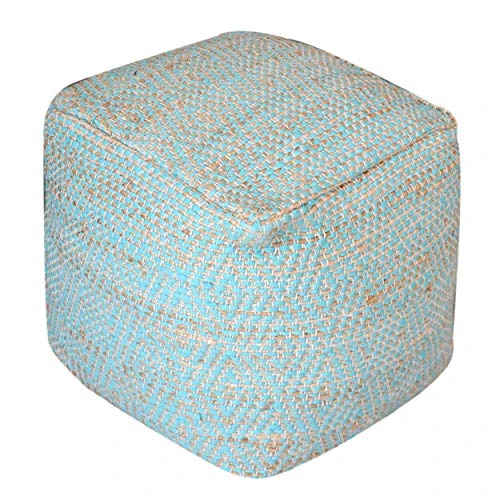 Christopher Knight Home Abella Fabric Pouf, Aqua 3 Christopher Knight Home Abella Fabric Pouf, Aqua