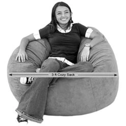 Cozy Sack 3-BB-CINNABAR Bean Bag Chair, 3 Foot XL -Amazon Store 51y6wqYQJ0L