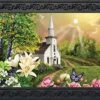 Briarwood Lane Spring Church Doormat Religious Indoor Outdoor 30" X 18"
