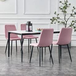 Adyoyi Modern Velvet Dining Chairs Set Of 4, Upholstered Velvet Dining Room Chairs Fabric Dining Chairs For Dinning Room Home Living Room Bedroom Kitchen, Orange -Amazon Store 51yYHv0qNQL. AC