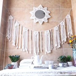 TENEWEE Boho Wall Decor Mirror Macrame Circle Hanging Mirror For Bedroom Living Room Apartment Entryway Home Decor 13 TENEWEE Boho Wall Decor Mirror Macrame Circle Hanging Mirror For Bedroom Living Room Apartment Entryway Home Decor -Amazon Store 51yiMGIFzdL