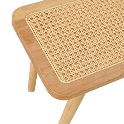 Nzevz Ottoman, Solid Wood Bench, Dining Room Chair, Simple Wooden Bed-End Stool, Rattan Shoe Stool For Dining Room, Living Room, Porch 9 Nzevz Ottoman, Solid Wood Bench, Dining Room Chair, Simple Wooden Bed-End Stool, Rattan Shoe Stool For Dining Room, Living Room, Porch -Amazon Store 51zJeuu7wZL