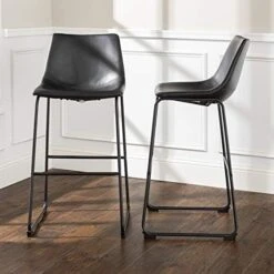 Walker Edison Douglas Urban Industrial Faux Leather Armless Dining Chairs, Set Of 2, Whiskey Brown 28 Walker Edison Douglas Urban Industrial Faux Leather Armless Dining Chairs, Set Of 2, Whiskey Brown -Amazon Store 51zMx7HjZVL. AC