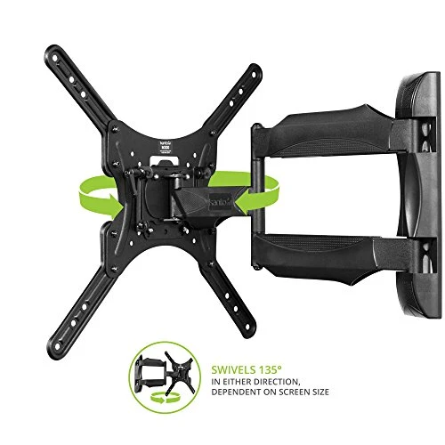 Kanto M300 Full Motion TV Wall Mount For 26-55" TVs | Articulating Arm With 19" Of Extension | Up To 135° Swivel | Easy Tilt Design | 5" Offset | VESA Compatible TV Bracket | Heavy-Duty Steel | Black 6 Kanto M300 Full Motion TV Wall Mount For 26-55" TVs | Articulating Arm With 19" Of Extension | Up To 135° Swivel | Easy Tilt Design | 5" Offset | VESA Compatible TV Bracket | Heavy-Duty Steel | Black - Image 4