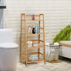 GRAFFY 4-Tier Ladder Shelf Plant Stand, Bamboo Ladder-Shaped Bookcase Storage Shelves, Multifunctional Display Rack, Plant Stand Flower Pots Holder For Living Room/Bathroom/Bedroom (Natural) 13 GRAFFY 4-Tier Ladder Shelf Plant Stand, Bamboo Ladder-Shaped Bookcase Storage Shelves, Multifunctional Display Rack, Plant Stand Flower Pots Holder For Living Room/Bathroom/Bedroom (Natural) -Amazon Store 51zoMebCQqL