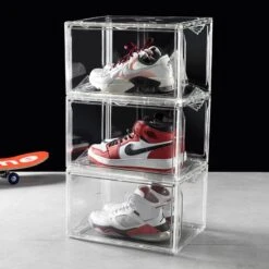 STAHMFOVER 9-Pack Clear Shoe Boxes Stackable Plastic Sneaker Box Container, Magnetic Side Open Shoe Organizer And Shoes Storage Case, Full Transparent To Display Sneakers 23 STAHMFOVER 9-Pack Clear Shoe Boxes Stackable Plastic Sneaker Box Container, Magnetic Side Open Shoe Organizer And Shoes Storage Case, Full Transparent To Display Sneakers -Amazon Store 614Qqd6TXHL. AC