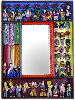 NOVICA Scenes From The Andes Mirror -Amazon Store 61CYAZ9IaGL. AC