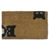 Entryways Peeping Cats Hand-Stenciled, All-Natural Coconut Fiber Coir Doormat,  18” X 30” X .75” -Amazon Store 61Hdx3liSSL