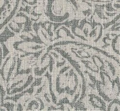 Homepop Home Decor | Upholstered Round Storage Ottoman | Ottoman With Storage For Living Room & Bedroom, Gray Floral -Amazon Store 61IPsV487lL