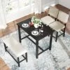 P PURLOVE 4 Piece Kitchen Table Set Counter Height Dining Setwith One Rectangle Table And 2 Cushioned Chirs And 1 Cushioned Bench For 4 Persons Dining Room Table Set(Table And 2 Chairs And 1 Bench) 1 P PURLOVE 4 Piece Kitchen Table Set Counter Height Dining Setwith One Rectangle Table And 2 Cushioned Chirs And 1 Cushioned Bench For 4 Persons Dining Room Table Set(Table And 2 Chairs And 1 Bench) -Amazon Store 61IcctOzm3S