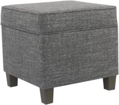 Homepop Home Decor | K7342-F2067 | Classic Square Storage Ottoman With Lift Off Lid | Ottoman With Storage For Living Room & Bedroom, Cream Woven -Amazon Store 61KgDvpC5gL. AC