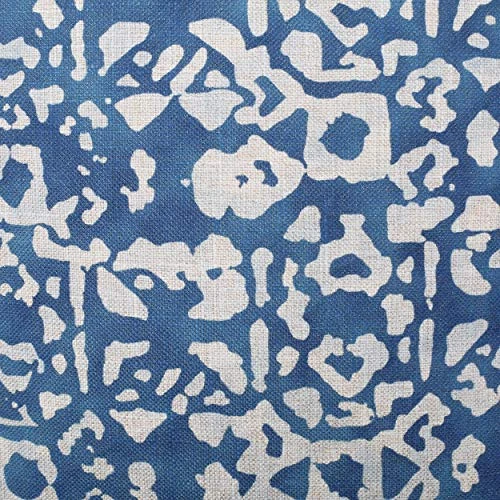 Christopher Knight Home Pouf, Blue + White 5 Christopher Knight Home Pouf, Blue + White - Image 3