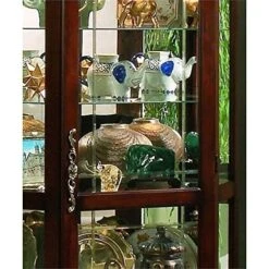 Beaumont Lane Corner Curio Cabinet In Medallion Cherry -Amazon Store 61VK1DllGBL