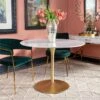 OSP Home Furnishings Flower Mid-Century, Dining Table, Brass Base -Amazon Store 61elAFhLN1L