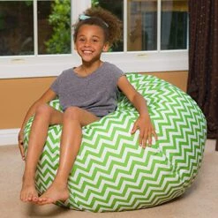 Posh Creations Large Bean Bag Soft Cozy Animal Chair For Bedrooms, Kids Lounger, Large-24 Inch, Chevron Green And White (sdfds) 19 Posh Creations Large Bean Bag Soft Cozy Animal Chair For Bedrooms, Kids Lounger, Large-24 Inch, Chevron Green And White (sdfds) -Amazon Store 61fWr16Tk1L