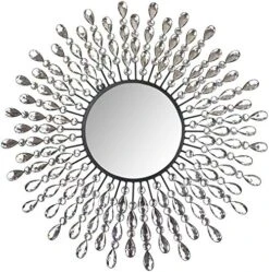 Lulu Decor, 23.50" Crystal Drop Wall Mirror, 9" Round Beveled Mirror Handmade For Living Room & Bedroom 15 Lulu Decor, 23.50" Crystal Drop Wall Mirror, 9" Round Beveled Mirror Handmade For Living Room & Bedroom -Amazon Store 61hrxI7coSL. AC