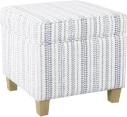 Homepop Home Decor | K7342-F2067 | Classic Square Storage Ottoman With Lift Off Lid | Ottoman With Storage For Living Room & Bedroom, Cream Woven -Amazon Store 61kB30gq2fL. AC