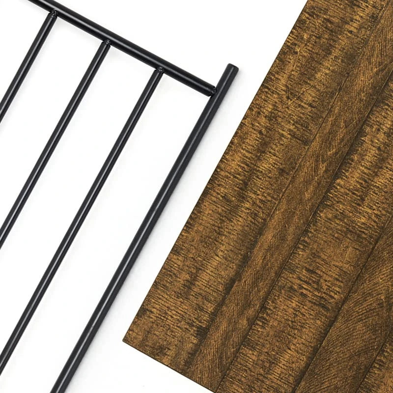 Meerveil Vintage Industrial Coat Rack Clothes Stand,Coat And Shoe Stand With Storage Shelf For Shoes,Hallway Matt Metal Frame Shoe Rack With Clothes Rack 7 Meerveil Vintage Industrial Coat Rack Clothes Stand,Coat And Shoe Stand With Storage Shelf For Shoes,Hallway Matt Metal Frame Shoe Rack With Clothes Rack - Image 5