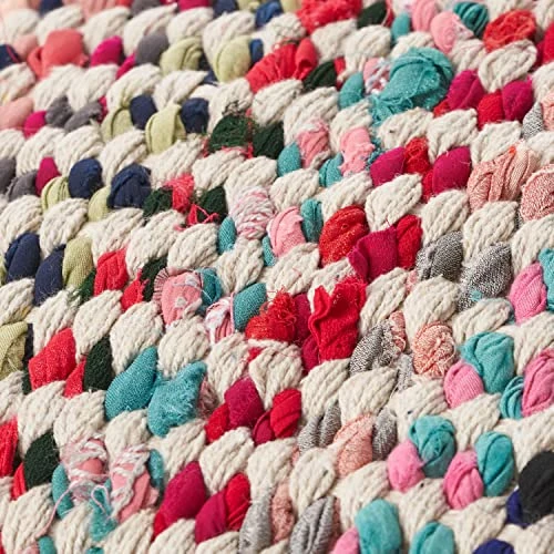 GDFStudio Marcela Hand Woven Fabric Pouf (Ecru) 6 GDFStudio Marcela Hand Woven Fabric Pouf (Ecru) - Image 4