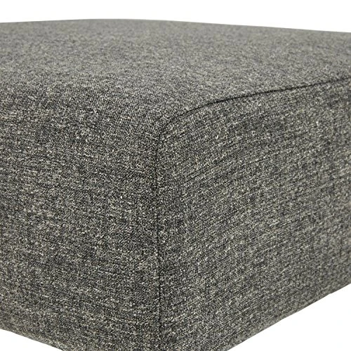Amazon Brand – Rivet Ava Mid-Century Modern Upholstered Ottoman, 25.6"W X 15.7"H, Dark Grey 7 Amazon Brand – Rivet Ava Mid-Century Modern Upholstered Ottoman, 25.6"W X 15.7"H, Dark Grey - Image 5