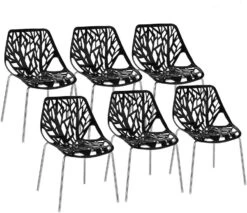 Bonnlo Modern Black Dining Chairs Set Of 6,Plastic Saping Birch Chairs,Stackable Dining Chairs Set For Living Room/Kitchen/Office (6, Black) 16 Bonnlo Modern Black Dining Chairs Set Of 6,Plastic Saping Birch Chairs,Stackable Dining Chairs Set For Living Room/Kitchen/Office (6, Black) -Amazon Store 61nFY0xWA9L. AC