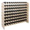96 Bottle Modular Wine Rack Freestanding Floor Wine Holder, Stackable Wine Storage Rack Display Shelves, Solid Wood - Wobble-Free (96 Bottles) -Amazon Store 61olYrYcDcL