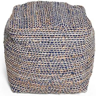 Christopher Knight Home Abella Fabric Pouf, Aqua 12 Christopher Knight Home Abella Fabric Pouf, Aqua - Image 10