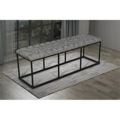 HomePop Decorative Bench, Global Print -Amazon Store 61wvqdoZ1mL