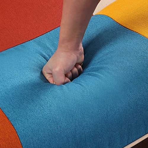 AMNOOL Colorful Sofa Bed Convertible Futon Sofa Bed Recliner Sofa With Adjustable Armrest Backrest And Wooden Legs For Small Spaces, Apartments, Dorms 6 AMNOOL Colorful Sofa Bed Convertible Futon Sofa Bed Recliner Sofa With Adjustable Armrest Backrest And Wooden Legs For Small Spaces, Apartments, Dorms - Image 4