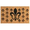 Rubber-Cal "French Coat Of Arms Fleur De Lis Doormat, 18 X 30, Brown, Model: 10-102-023 -Amazon Store 61xVGSS1FqL