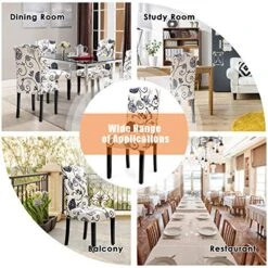 Giantex Parsons Chairs, Set Of 2 Uphostered Kitchen Dining Chairs W/Wood Legs, Padded Seat, Linen Fabric, Nails, Tufted Dining Chairs, Ideal For Dining Room, Kitchen, Living Room -Amazon Store 61xhuHiF23L