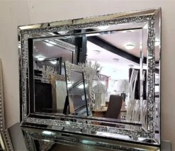 Blingworld Decorative Wall Mirror 32"x24" Crystal Mirrors For Wall Decor Living Room Silver Luxury Modern Mirrored Home Decoration, Big Large Long Mirror Silver 14 Blingworld Decorative Wall Mirror 32"x24" Crystal Mirrors For Wall Decor Living Room Silver Luxury Modern Mirrored Home Decoration, Big Large Long Mirror Silver -Amazon Store 71 mCu2YLL. AC