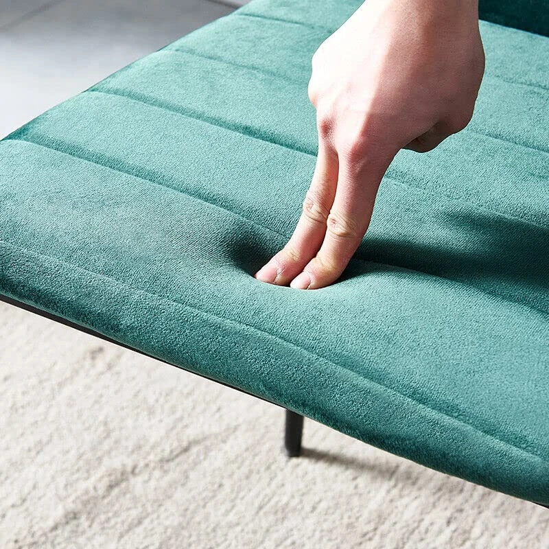 ROZHOME Dining Chair Set Of 4, Modern Kitchen Chairs Linen Side Chairs With Metal Legs And Frame (Green Velvet*4) 8 ROZHOME Dining Chair Set Of 4, Modern Kitchen Chairs Linen Side Chairs With Metal Legs And Frame (Green Velvet*4) - Image 6